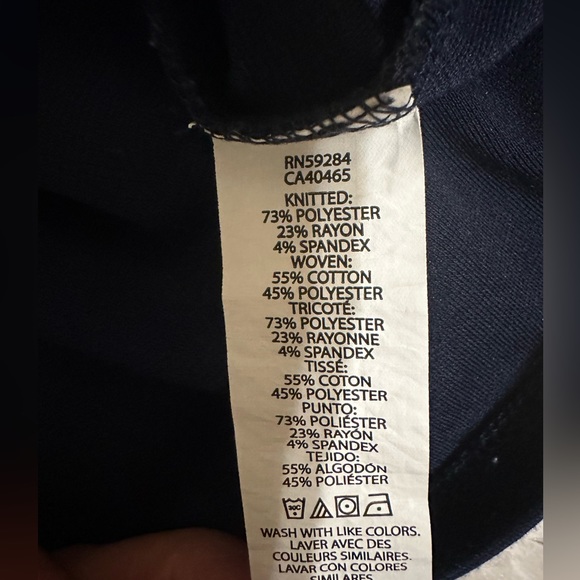 Little Girl Navy  Uniform Dress - Picture 4 of 4